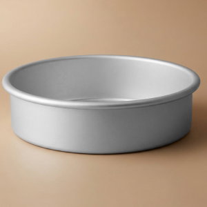 Bake Chef Aluminum Cake Pan, Round, 9x2 inch - Silver product image