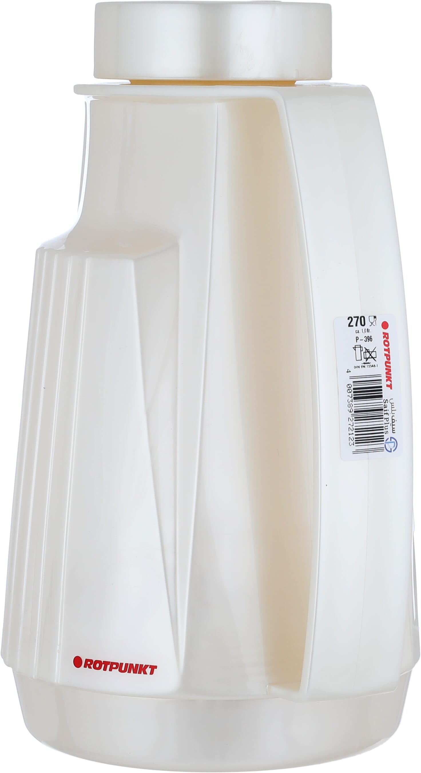 Rotpont thermos, 1 liter, glass inner container, plastic outer shell - white product image 3