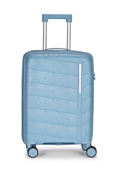 طقم شنط سفر بولي بروبيلين ليمرا، 4 مقاسات، 4 عجلات، بزاوية 360 درجة، LMA-PP507 - ازرق product image 4