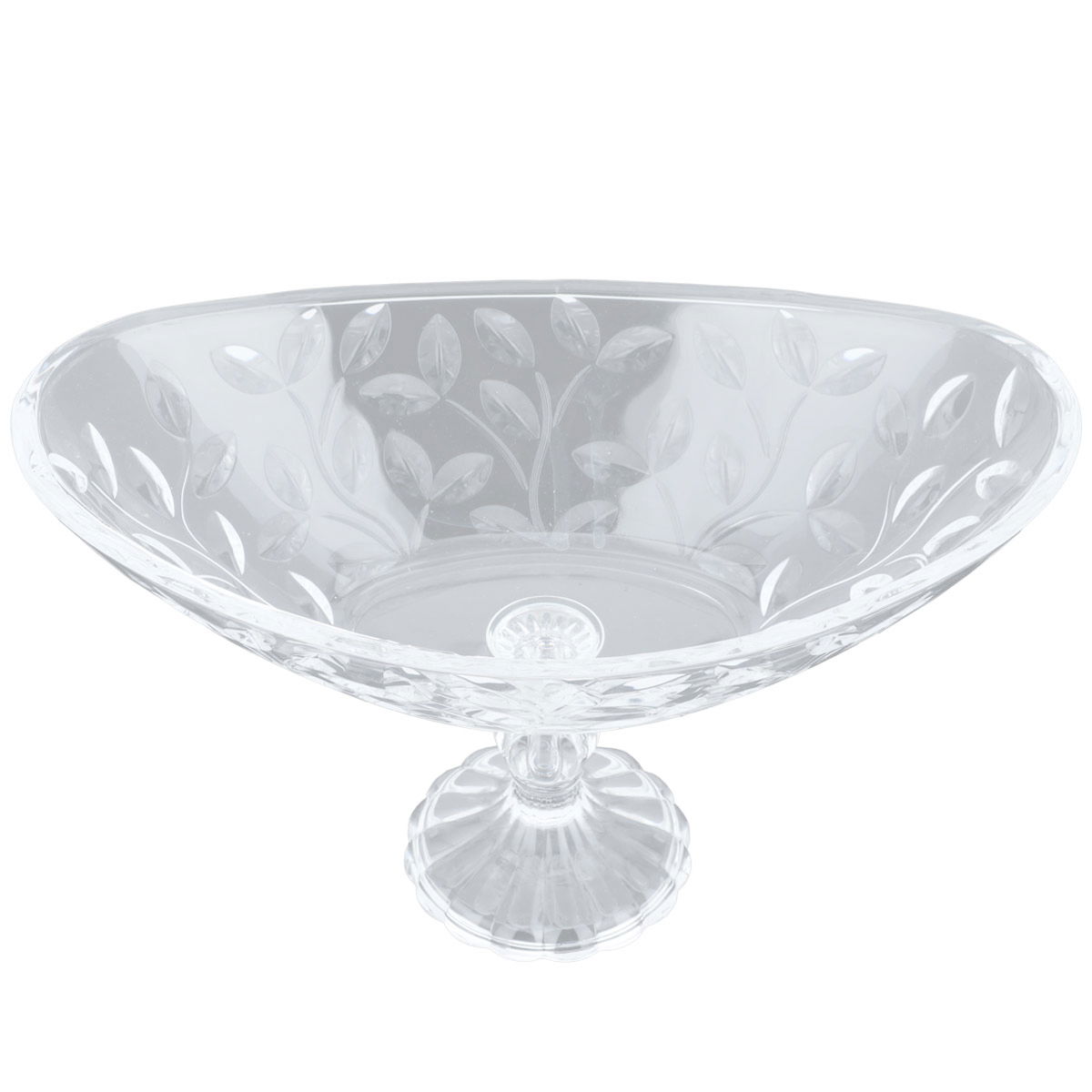 صحن زجاج السيف غاليري، 34.5x21x19.8 سم، بيضاوي، قاعدة - شفاف product image 2