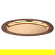 Tofariyah Steel Al Saif Gallery, oval, wooden edge - gold product image 2