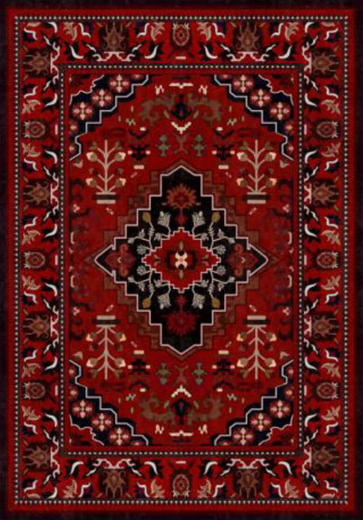 سجاده بشاير شكل مستطيل، 0.90×1.50 سم، صنع آلياً - احمر product image 1