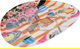 Al Saif Gallery steel serving plate, 1 x 22.5 x 31.5 cm - multi-colored product image 2