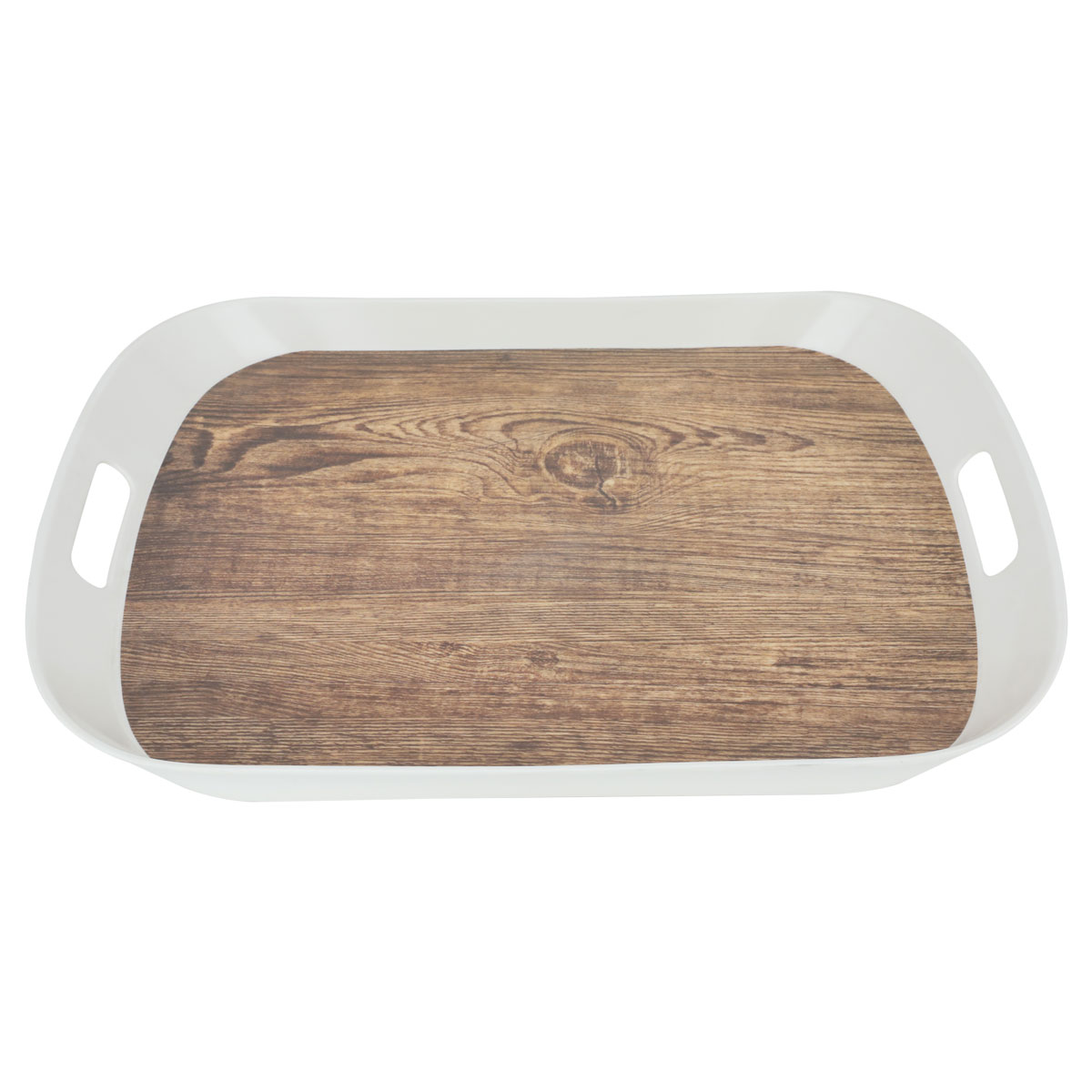 طوفرية ميلامين السيف غاليري، 50x37x3.8 سم - ابيض خشبي product image 2