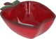 Al Saif Gallery Porcelain Salad Bowl, 6.8 x 14.7 x 19.1 cm, Apple Shape - Red product image 1