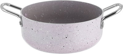 Rocky Granite Cooking Pot, 14 cm, Glass Lid - Pink product image 7