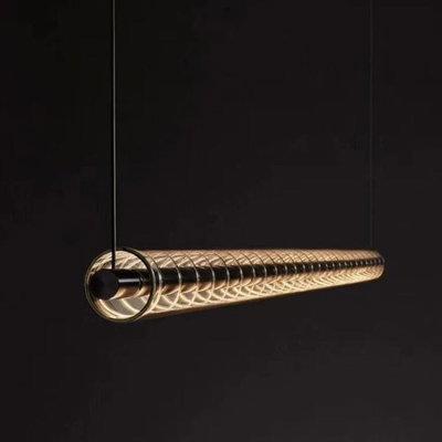 Norco Modern Aluminum Glass Chandelier, 18W, 3000K - Black product image 3