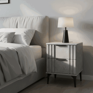 كومدينه خشب ام دي اف، 50×50×47.10 سم، 2 درج - رمادي product image 2