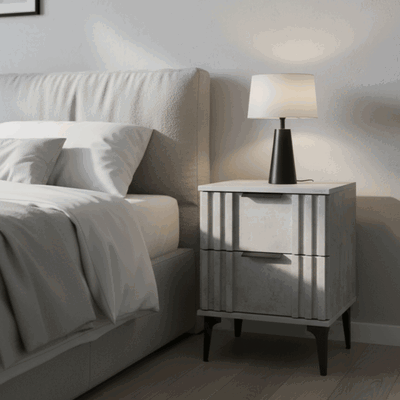 كومدينه خشب ام دي اف، 50×50×47.10 سم، 2 درج - رمادي product image 2