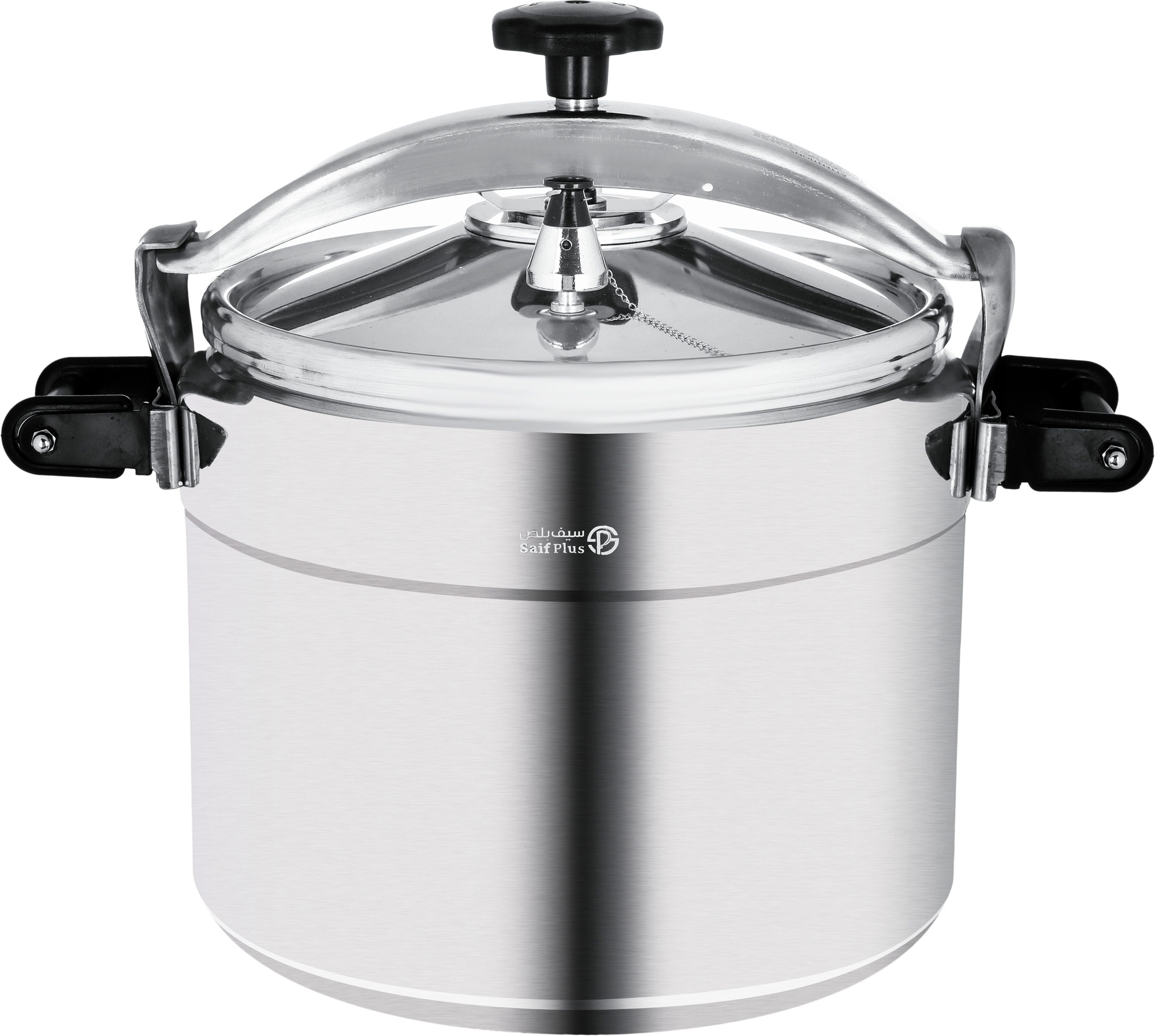 Alsaif Plus Aluminum Pressure Cooker, 15 Litres, 28 Cm - Silver product image