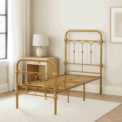 سرير حديد، 35×80×170 سم - أسود product image 2