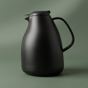ترمس بطريق إليجانس، 1 لتر، حافظة داخلية زجاج حراري، غطاء ضغاط - أسود product image