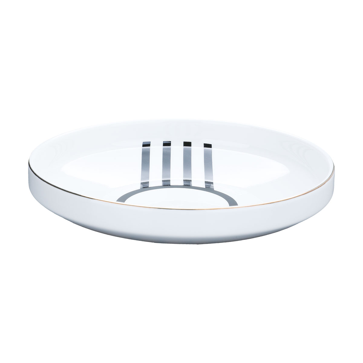 طقم تقديم سفرة بورسلان السيف غاليري، 24 قطعة - أبيض أسود product image 6