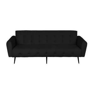 كنبة سرير مونتيلا خشب سويدي باك كومفورت، 190x70x90 سم، قماش مخمل - أسود product image 2