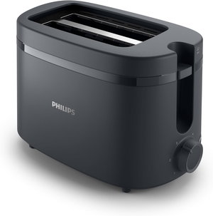 حماصة خبز فيليبس، 650 واط، شريحتين، 6 مستويات، HD2510/90 - اسود product image
