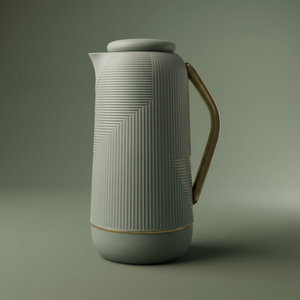 ترمس رواء جلوري، 1 لتر، حافظة داخلية زجاج حراري - رمادي product image