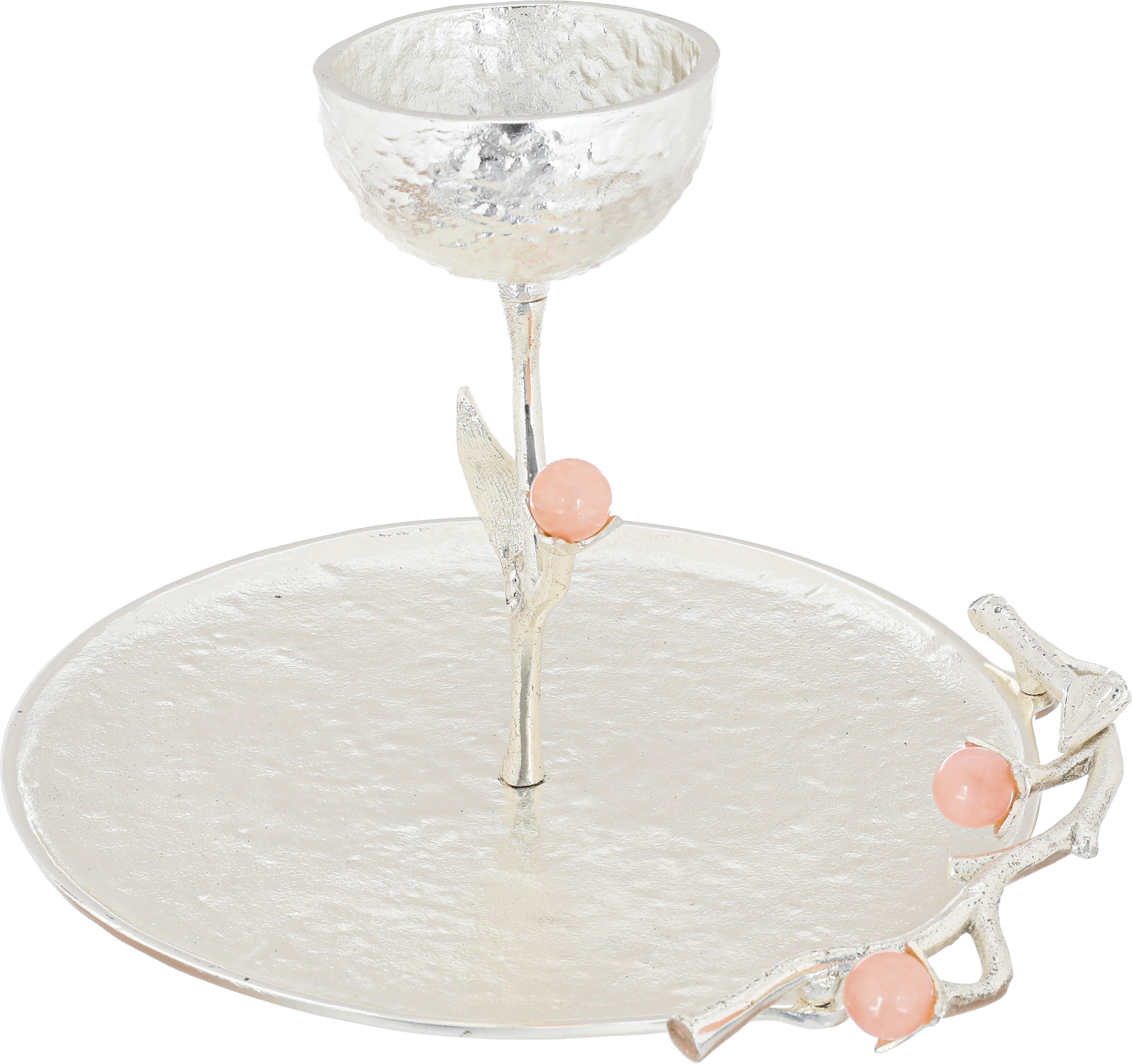 صحن تقديم استيل السيف غاليري، 28x28x22 سم - فضي product image 2