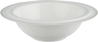 طقم تقديم سفرة بورسلان السيف غاليري، 166 قطعة، نقش فضي - أبيض product image 12