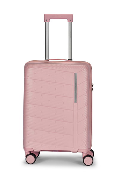 طقم شنط سفر بولي بروبيلين ليمرا، 4 مقاسات، 4 عجلات، بزاوية 360 درجة، LMA-PP501 - وردي product image 4