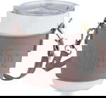 كوب حافظ للحرارة بورسلان السيف غاليري، 420 مل - أبيض وردي product image 1