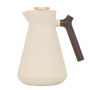ترمس أمادا إفرست، 1 لتر، بيد خشبي، حافظة داخلية زجاج حراري - بيج product image 2