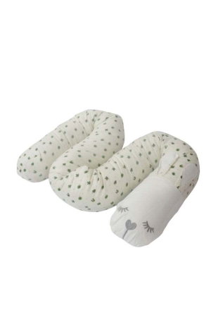 وسادة متعددة الاستخدام كتان فان مومنت، 170×40×19 سم، 4 مرايل - ابيض product image 2