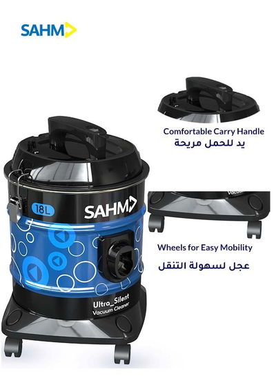 مكنسة برميل سهم، بقوة 2000 واط، 18 لتر، SHM-18VSY - ازرق اسود product image 3