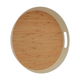 Tofaria Saif Gallery wooden serving tray, 15 inches, round - wooden product image 1