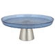 Al Saif Gallery Glass Serving Stand, 32X32X13 Cm - Blue product image 1