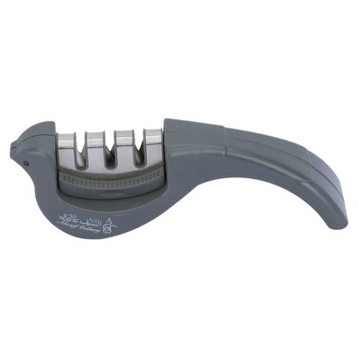 مسن سكاكين استيل بلاستيك السيف غاليري، 20x5x6 سم - رمادي غامق product image 4