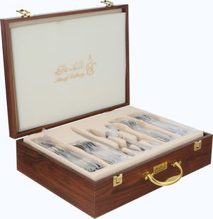 Alsaif Gallery Stainless Steel Cutlery Set, 78 Pieces - Silver product image