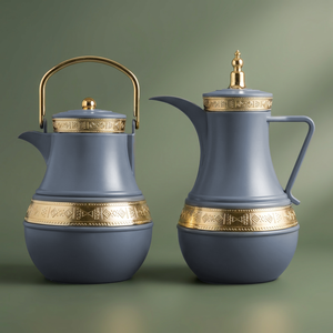 طقم ترامس أمل السيف غاليري، 1/1 لتر، 2 قطعة، حافظة داخلية زجاج حراري - رمادي غامق product image
