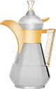 AlSaif Gallery Suleiman 2 Thermos, 0.6 L, Inner Glass, Outer Stainless Steel - Silver Gold product image 1