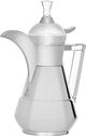 AlSaif Gallery Suleiman 2 Thermos, 1 liter, inner glass container, outer stainless steel container - silver product image 1