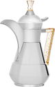 AlSaif Gallery Suleiman 2 Thermos, 0.6 L, Inner Glass, Outer Stainless Steel - Silver product image 1