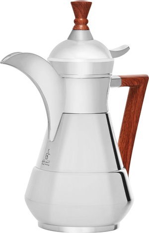 AlSaif Gallery Suleiman 2 Thermos, 1 liter, inner glass container, outer stainless steel container - silver product image