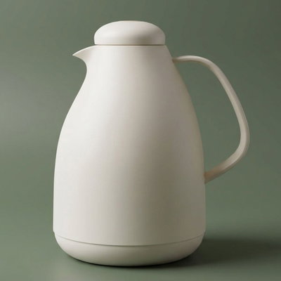 ترمس بطريق برو السيف غاليري، 1 لتر، حافظة داخلية زجاج، ضغاط - بيج product image 1