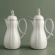 Al Saif Gallery Arwa thermos set, 1/1 liter, thermal glass inner container, plastic outer shell - silver white product image 1