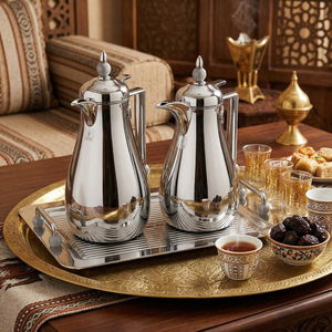 طقم ترامس مع طوفرية السيف غاليري، 3 قطع - فضي رمادي product image 2