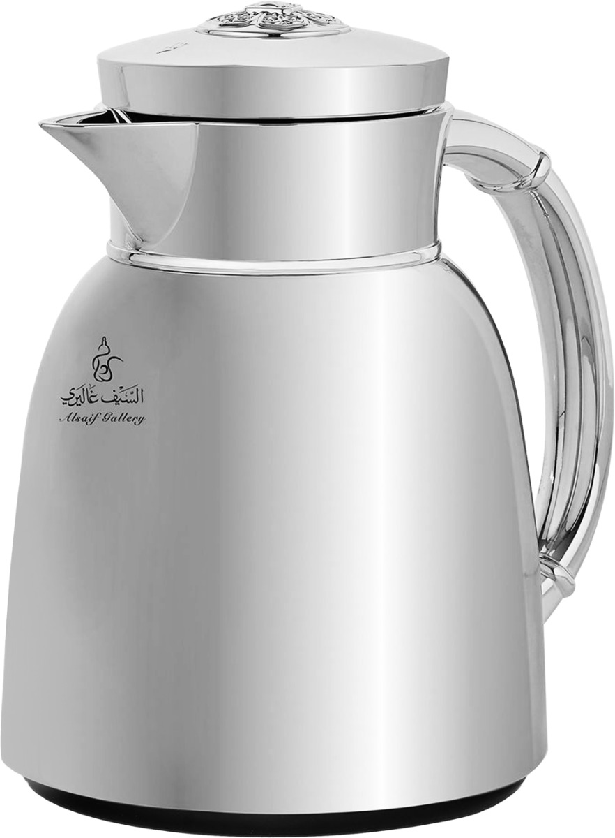 ترمس يتوق السيف غاليري، 650 مل، حافظة داخلية زجاج، هيكل خارجي بلاستيك - فضي product image