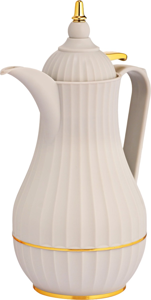 Al Saif Gallery Tamim Dallah Steel, 0.35 Liters - Golden Grey product image