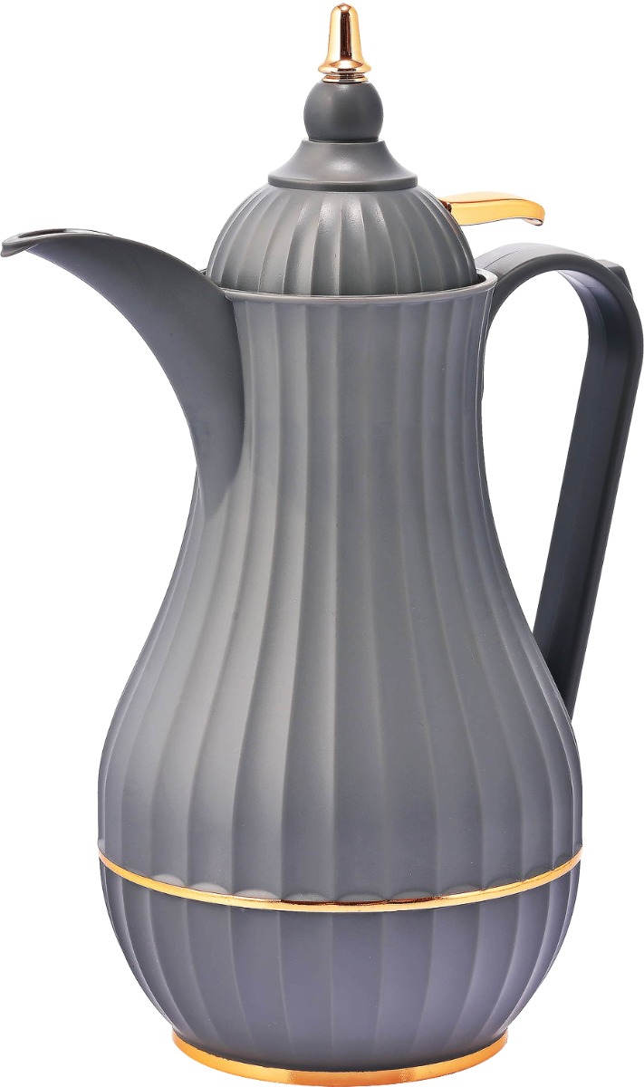 دلة تميم 7 استيل السيف غاليري، 0.35 لتر - رمادي غامق ذهبي product image