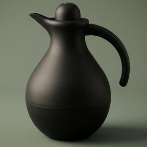 ترمس بنان تايملس، 1 لتر، خامة داخلية زجاج، غطاء ضغاط - أسود product image