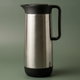 Helios German Thermos, 1 Liter, Glass Inner Container - Black/Silver product image 1