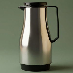 Helios Champions Thermos, 1 Liter, Glass Interior - Silver Black product image