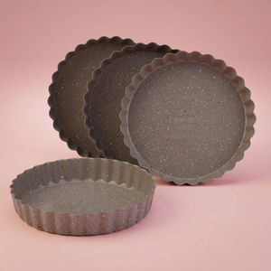 طقم قوالب كيك جرانيت بيت شيف، 4 قطع - بني product image