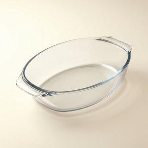Pyrex glass oven tray, 2 litres, 30 x 21 x 7 cm, French - transparent product image
