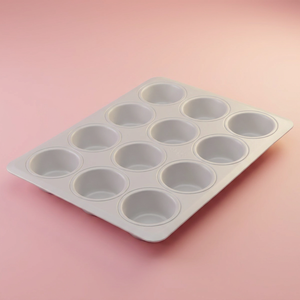قالب مافن المونيوم السيف غاليري، 38.5x29.5x4.1 سم، 12 خانة - فضي product image