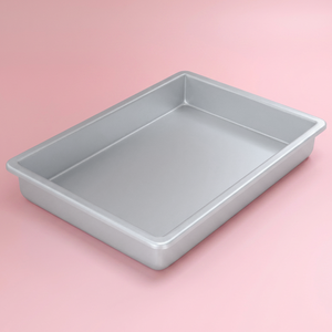 صينية كيك المونيوم السيف غاليري، 33x22x5 سم - فضي product image