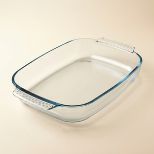 Pyrex glass oven tray, 3.1 liters, 39x25x7 cm, oval - transparent product image